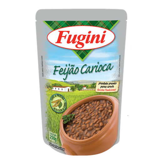 Brazilian carioca beans FUGINI stand up pouch 250g