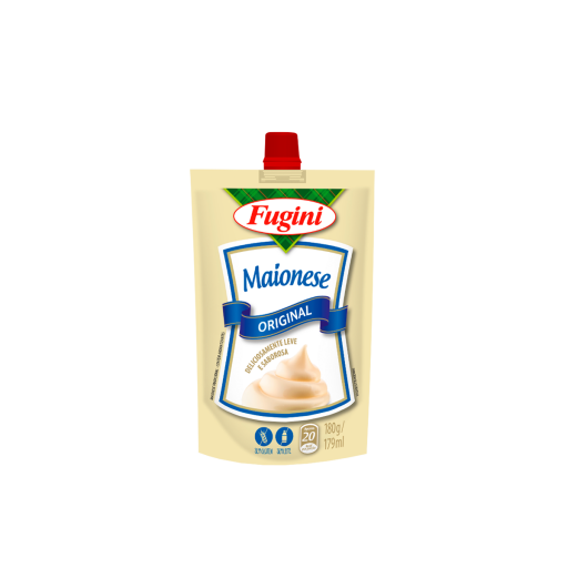 Traditional mayonnaise FUGINI stand up pouch with cap 180