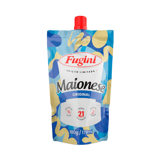 Traditional mayonnaise FUGINI stand up pouch with cap 180