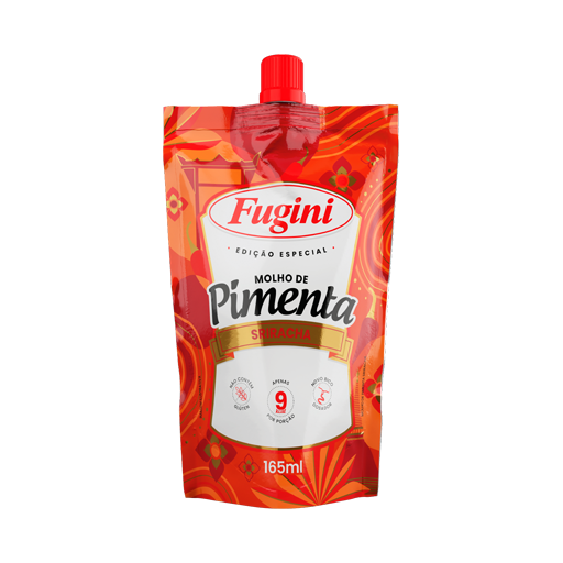 Molho de Pimenta Sriracha Fugini Sachê Bico 165 ml